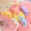 Peine de media luna de alta gama para flequillo color macarrón, lindo y portátil, peine de dientes finos, color sólido, regalo para mejores amigas, peine para peinar el cabello