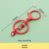 Chaveiro Argola em Forma de Oito Colorido Metálico Fecho Lagosta Chaveiro Joias DIY de Luxo Leve Acessórios Materiais para Pingente