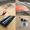 Impresión UV Patrón de Logo Caída Alta 20 mm Vidrio en Relieve Tablero de Madera Plástico Acrílico PVC Cuero Barniz