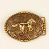 Hebilla de Cinturón Vaquera de Aleación de Zinc con Caballo Hebilla de Placa de Aleación Accesorios para Cinturón Hebilla de Cinturón Transfronteriza Europea y Americana para Hombre