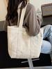 Bolso de hombro de pana 2024, bolso de mano, nuevo estilo coreano, moda simple, tendencia, bolso de viaje de gran capacidad para mujer.
