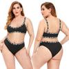 Comércio exterior europeu e americano lingerie sexy carta sexy sutiã AliExpress em estoque geração gorda senhora vestir XL-5XL
