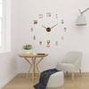 Reloj de Pared de Arena Estéreo 3D Sala de Estar Dormitorio Reloj Adhesivo de Pared Decorativo Reloj Espejo Estilo Escandinavo Simple y Moderno