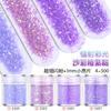 Lentejuelas de purpurina para uñas, polvo brillante, degradado, traje azul morado, 123 mm, esmalte de uñas mixto, joyería, material epoxi
