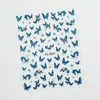 Pegatinas para Uñas de Arena Líquida Plateada Mariposa Retro de Moda Pegatinas Decorativas de Mariposa Adhesivas de Lujo de Alta Gama