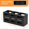 Caja de Almacenamiento de Madera para Vajilla Transfronteriza Caja de Almacenamiento para Clasificación de Vajilla de Cocina Caja de Madera para Almacenamiento de Palillos y Tenedores para Mesa de Comedor en Casa