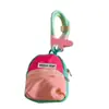 Bolsa de Monedas Colorida Dopamina con Cordón Mini Billetera Bolsa para Guardar Labial Llaves Clip para Teléfono Móvil Cuerda Antiperdida