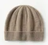 100% Cachemira Pura Versátil Unisex Forma de Cúpula Sin Visera Otoño e Invierno Lujo Tejido Cálido Sombrero de Cachemira