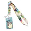 Cordão de Lanyard para Celular, Chaveiro de Pen Drive, Porta-Cartão de Certificado de Escritório, Acessórios de Corda para Pendurar - Menina Guardiã de Desenho Animado Anime