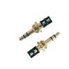 Suministro de audio y video conector estéreo de 3.5 mm placa 9.0 29.6L chapado en oro conector para audífonos 3.5 pin para audífonos