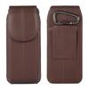 Para Samsung Z Fold3 bolsa de cintura de cuero de primera capa funda tipo libro para teléfono plegable Huawei Mate X bolsa colgante para pantalla plegable