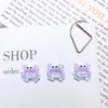 Nuevos accesorios translúcidos para decoración de uñas de cangrejo con temática oceánica, con diseños de caricaturas, estilos versátiles y decoraciones de uñas 3D ponibles y aretes de resina