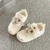 Zapatos de Algodón para Entrenamiento Alemán de Estudiante con Terciopelo Cálido Plus para Mujer 2026 Nuevo Estilo Caliente Zapatos Birkenstock de Invierno Suela Gruesa Zapatos Blancos Zapatos de Tabla