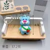 Muñeco de oso fresa lindo celebridad de internet oso fresa de lana llavero colgante para mochila llavero de muñeca venta al por mayor