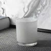 Vaso de vela de aromaterapia de vidrio DIY taza de vela casera esmerilada con tapa portavelas creativo vaso de vidrio taza vacía adornos