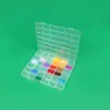 Caja Rectangular Transparente de Plástico PP con 36 Compartimentos Caja para Componentes Electrónicos Digitales Caja de Almacenamiento para Beans de Joyería Guka Caja de Muestras