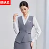 Chaleco Traje Estilo Profesional 2026 Otoño/Invierno Nuevo Diseño Uniforme Recepción Banco Hotel Ropa de Trabajo para Mujeres