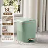 Cubo de basura de lujo listo para envío del fabricante con doble apertura manual y de pedal, sellado y a prueba de olores, adecuado para uso doméstico en la cocina
