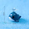 Paisaje en miniatura con tiburones lindos, tortugas pequeñas y otros adorables animales marinos; decoración de acuario, accesorios DIY y adornos pequeños