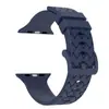 Adecuado para Apple Watch Ultra 9876543210 Series, Correa de Reloj de Silicona de Color Sólido con Hebilla de Color de Patrón Tejido