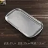 Prato vintage bandeja de café manual retangular aço inoxidável grau alimentício prato de chá prato de sobremesa alta qualidade