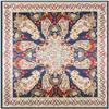 Lenço de seda Mai Tong 90cm * 90cm novo retrô grande castanha feminina seda artificial quadrado grande lenço lenço lenço