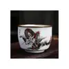 Caneca Jianzhan da Fornalha Ru Caneca de Chá Caneca para Degustação de Chá Padrão Rachado Pode Ser Cultivado Caneca Única Caneca do Anfitrião Tigela de Chá Caneca de Chá Gongfu Presente de Festival
