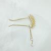 Horquilla Elegante de Perlas con Borla de Estilo Coreano Simple para Celebridad Cibernética Moño para el Cabello Adorno para la Cabeza de Metal Artefacto para el Cabello Accesorios para el Cabello Horquilla