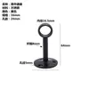 Suporte de tubo com flange preto de aço inoxidável suporte de cabeça redonda suporte de flange de pé alto suporte de tubo redondo suporte de pulverização de pó preto suporte de toalha suporte de varão de roupas