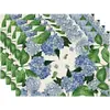 Manteles Individuales de Cáñamo Florales de Venta Caliente Transfronterizos para Primavera y Verano con Impresión Digital, Manteles Individuales Rectangulares Estilo Occidental con Aislamiento Térmico, Manteles de Mesa, Salvaplatos al por Mayor