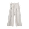 Dream DT ETOLIE Taro pantalones casuales versátiles con cordón de cintura alta para niña de barro pantalones adelgazantes rectos para mujer primavera