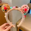 2026 Nova Faixa de Cabelo Doce para Mulheres Outono Inverno Faixa de Cabelo com Máscara Fofa Acessórios de Cabelo Ursinho Toque de Luxo Top de Caveira Faixa de Cabelo