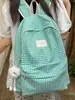 Mochila Simple a Cuadros Estilo Japonés para Estudiantes de Secundaria Femeninas, Mochila de Gran Capacidad de Alto Valor, Mochila Ligera de Viaje
