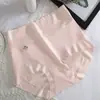 Roupa íntima de Algodão Puro para Mulheres no Verão, Cintura Alta, Levanta Bumbum, Efeito Chapar Barriga, Forro de Seda, Confortável e Respirável, Calcinha Triângulo Feminina, Estilo Fino