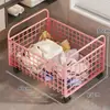 Cesta de Ropa Sucia Móvil al por Mayor, Lavabo, Cesta para Guardar Calcetines, Carrito con Ruedas, Estante de Almacenamiento para Gabinete de Baño, Tendedero