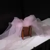 Tela de malla de hilo de niebla de hadas ins, suave, hecha a mano, bricolaje, color sólido, velo de encaje, tela de tul transparente para ropa