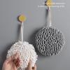 Toalha de Mão de Chenille Criativa para Pendurar Espessa Super Absorvente Banheiro Secagem Rápida Handebol Grande Toalha de Cozinha