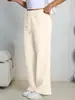 Calça de moletom feminina plus size solta de perna larga mais vendida com forro de fleece e cordão na Amazon e Temu na Europa e América