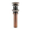Tapón de Fuga para Desagüe de Lavabo Tipo Push Núcleo de Resorte de Cobre Anti-Olor Tapón de Lavabo Accesorios de Desagüe Tapón de Desagüe de Fábrica