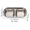 Plato para mojar de acero inoxidable 304 coreano con múltiples rejillas, plato para condimentos, plato creativo para encurtidos, olla caliente, plato para restaurante, venta al por mayor