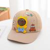 Boné de beisebol primavera e outono para meninos e meninas chapéu de sol de verão desenho animado animal cor combinando pequeno dinossauro boné de pico comércio exterior