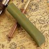 Nuevo Retro Hecho a Mano Piel de Vaca Creativo Regalo Pluma Estuche de Cuero Caja para Pluma Piel de Vaca Simple Estuche para Lápices Cubierta Protectora en Stock