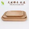Tabla de Pizza de Haya Bandeja de Madera para Filete Plato de Madera Tabla de Cortar Tabla para Cortar Fruta Hogareña Rectangular Plato Japonés para Pan