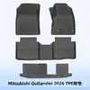 Adequado para Mitsubishi Outlander 2026 direção direita Tapetes de assoalho 3D para todas as estações em TPE de sete lugares