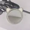 Nuevo Espejo en Forma de Corazón Accesorios para Teléfono DIY Diamante Mickey Incrustado Flor de Ciruelo Lente Acrílica Materiales de Belleza
