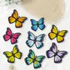 Novos e Exquisitos Patches de Tecido Autoadesivos com Bordado de Borboleta para Decorar Roupas, Calças, Chapéus, Bolsas e Acessórios