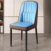 Silla de Comedor de Lujo Ligero, Moderna y Sencilla, para Comedor del Hogar, Hotel, con Respaldo, Uso de Ocio, Maquillaje y Mahjong
