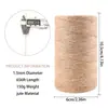 Corda de Juta Vintage 2 Fios 200m Corda Artesanal Corda Trançada Fita de Amarrar Presente Corda para Pingente Corda 1,5-2mm