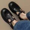 Colección de primavera y otoño transfronteriza: zapatos planos casuales con punta cuadrada, tallas 40-43, tallas extra disponibles, con una sola tira y estilo británico