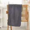 Toalla de Terciopelo Coral Rayas de Caramelo al por Mayor Toalla Facial para el Hogar Adulto Absorbente Toalla de Baño Toalla de Mano Fabricante